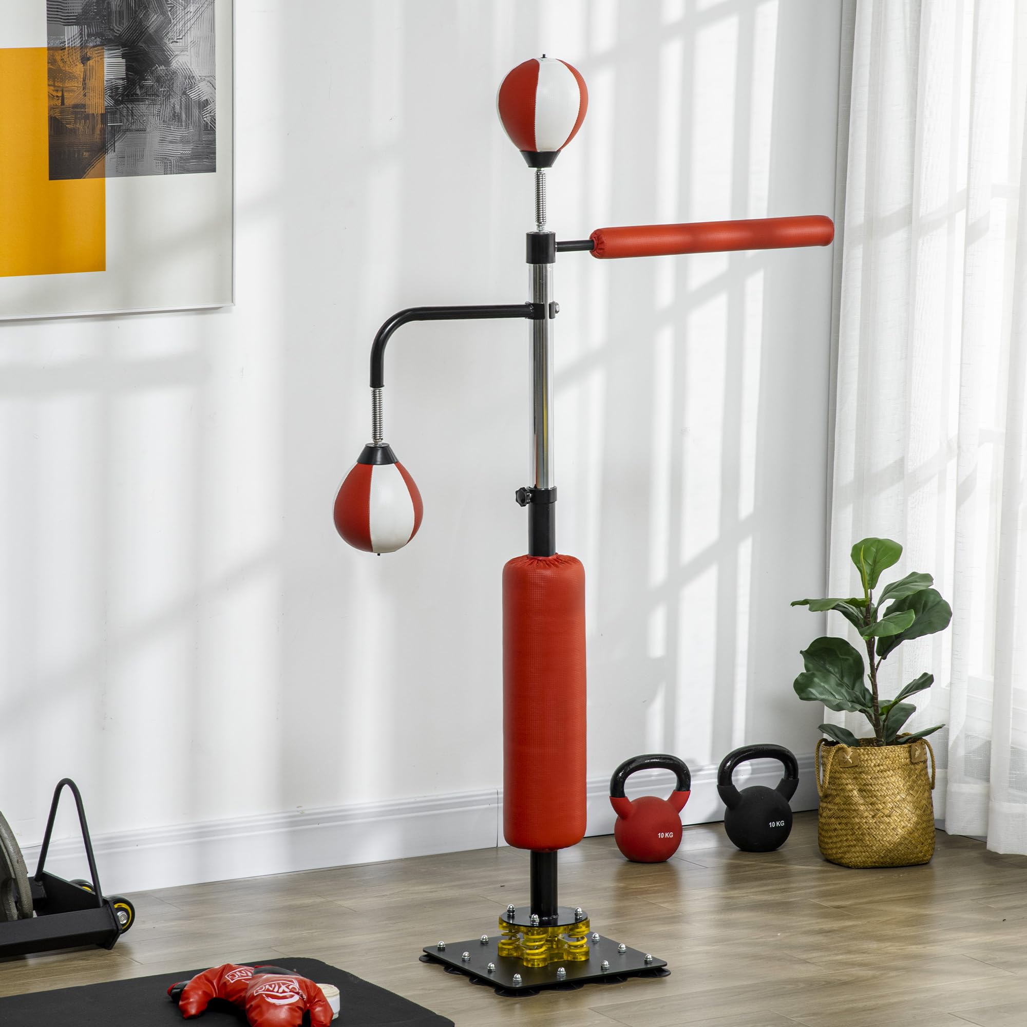 Soozier Boxing Bag Freestanding Punching Bag, Height