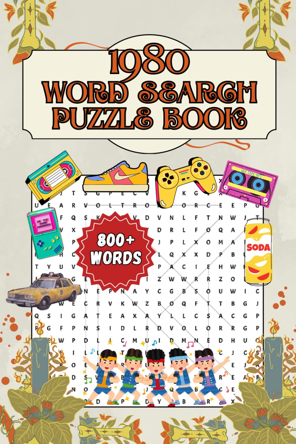 1980 Word Search Puzzle Book: 80 Large-Print Puzzles with Solutions | 1980s Nostalgia Word Search Book for Adults