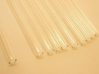Pack of 10 Glass Tubing, 12 Inch Long, Borosilicate Glass Tube, Out Diameter 6mm, Inner Diameter 4mm.