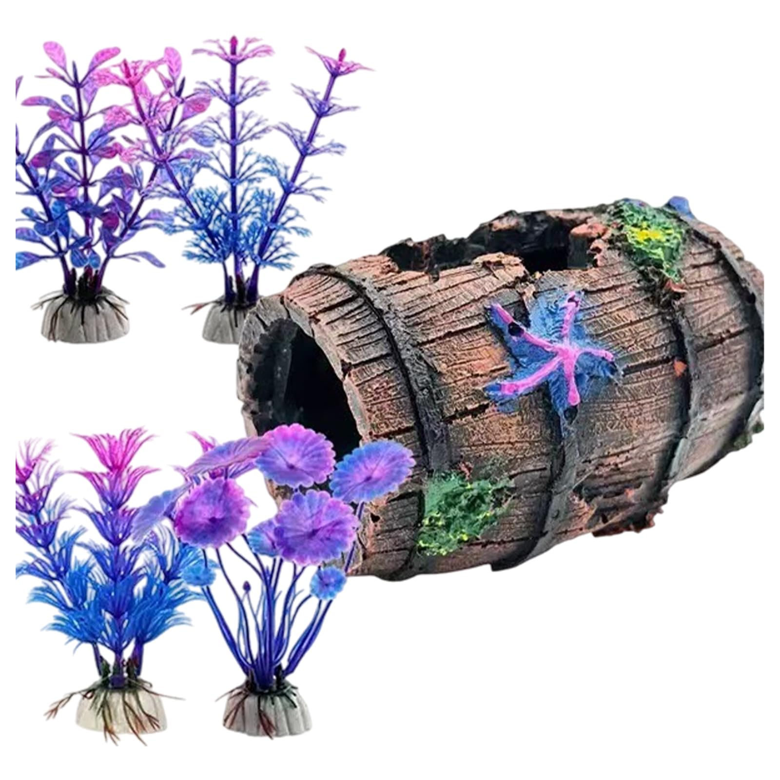 KAHDGSS Realistic Underwater Resin Corals Set Safe FishTanks Landscape Accessories Customizable Aquascaping Design for Aquariums Synthetic Resin Aquariums Decors