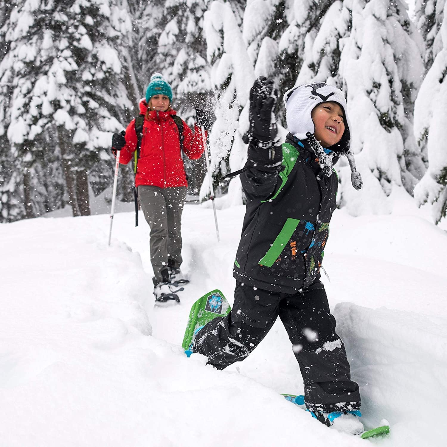 MSR Tyker Kids Raquettes à Neige pour Enfants (Paire), Purple Power