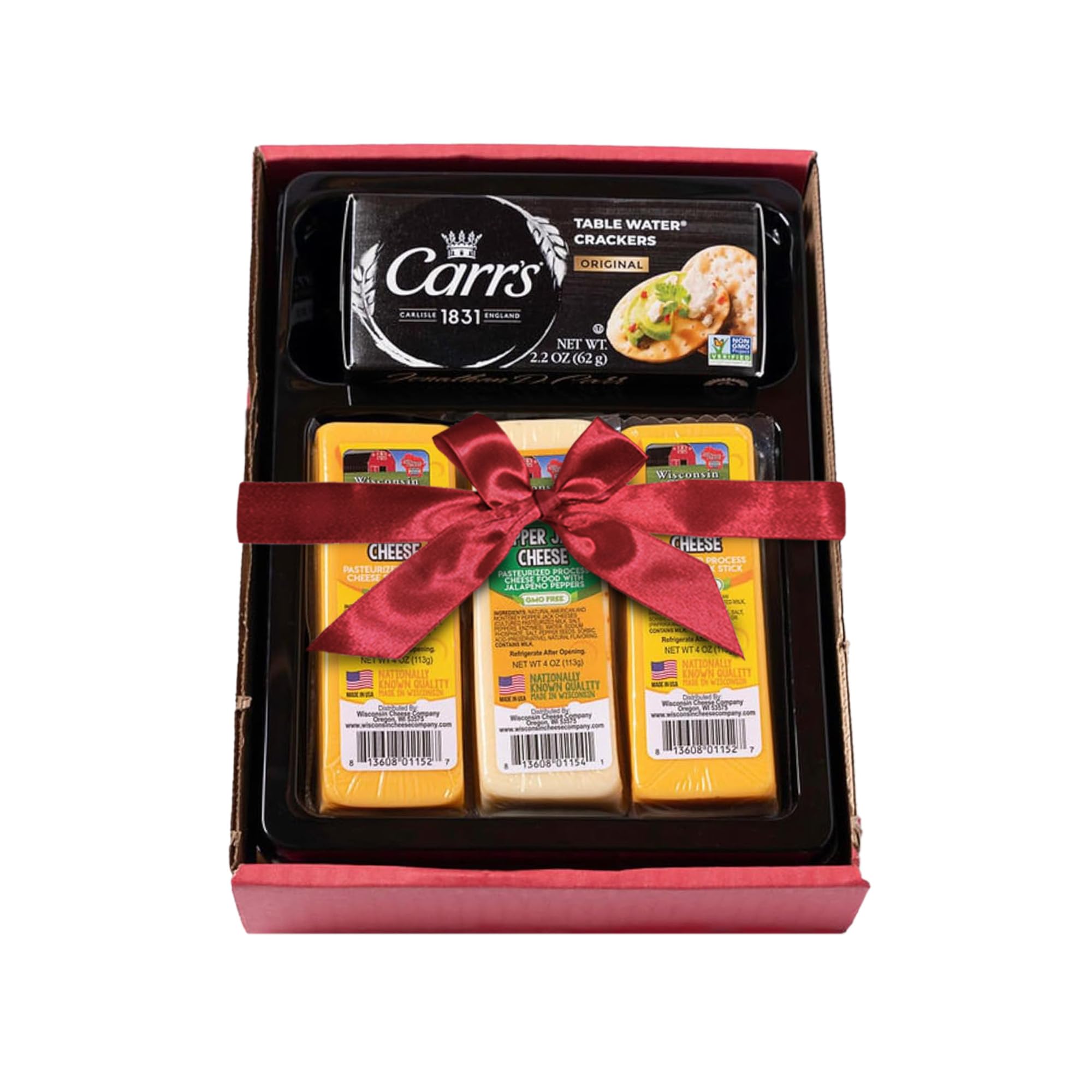 Sponsored Ad - Wisconsin Cheddar & Pepper Jack Cheese and Cracker Gift Box - 100% Wisconsin Cheese | Perfect for Parties, Charcuterie Boards, and Holiday Gifts