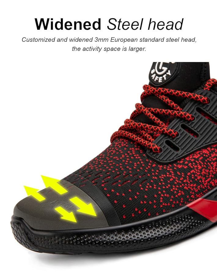 Zapatos De Seguridad Impermeabl De Cuero Genuino Rojo Con Punta De Acero Para Tobillo De Moda - China Moda Zapatos Y Botas De Seguridad Precio