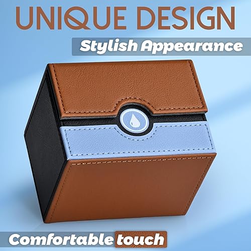 Miniatura 4 de Caja de cartas para PTCG MTG se adapta a más de 120 tarjetas con funda, caja de almacenamiento de cartas Magic Commander para tarjetas de juegos TCG