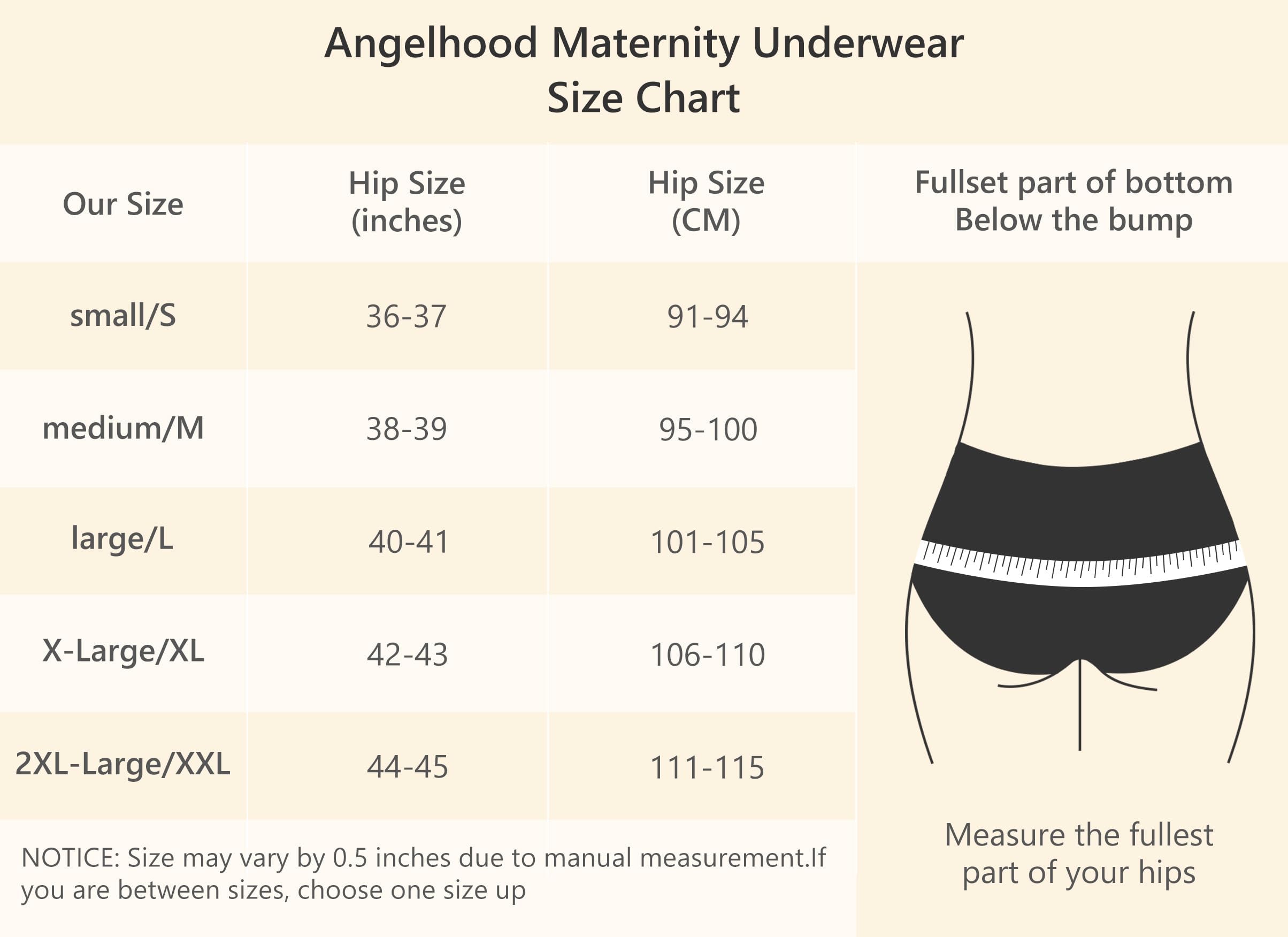 Angelhood Womens Maternity Panties Foldable Maternity Underwear Under Bump Pregnancy Postpartum Brief Pack of 5, Multicoloured R, XX-Large 4