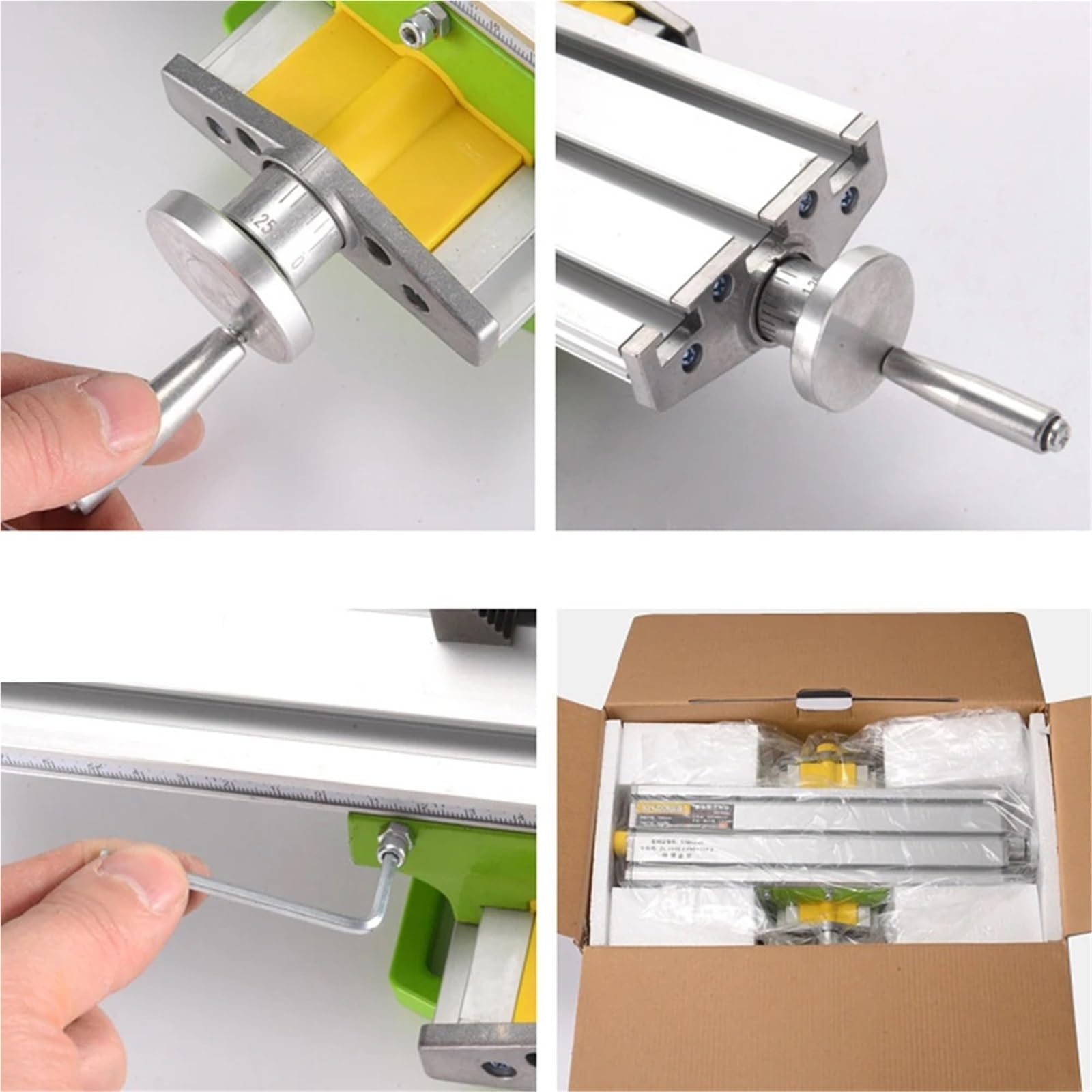 Fresadoras, Soporte de mesa de trabajo for taladro de banco, fresadora de precisión mini con ajuste X e Y, mesa de fresado por coordenadas