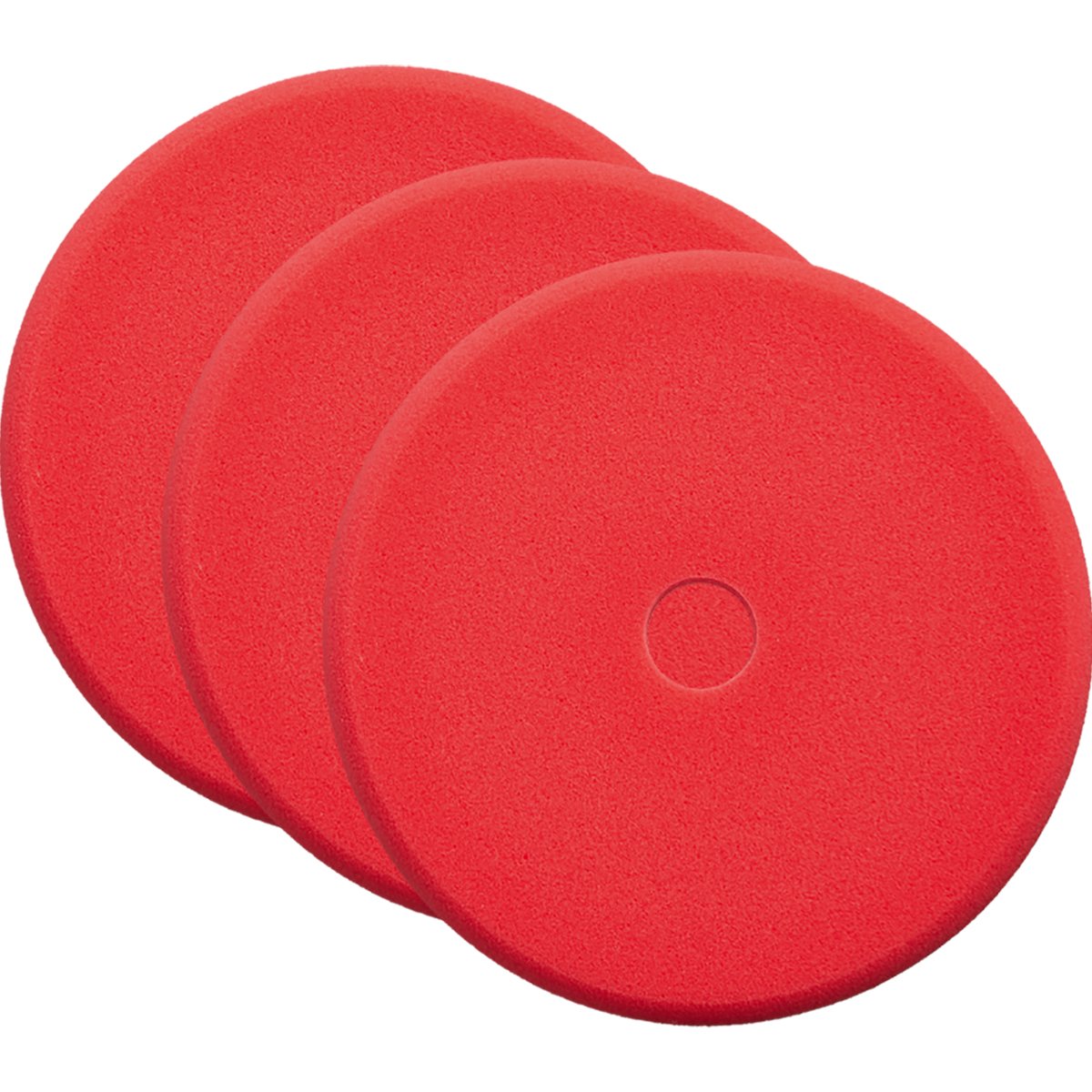 SONAX 3 x 04934000 éponge de Polissage Rouge 143 Double Action – cutpad Lot de nœuds 1