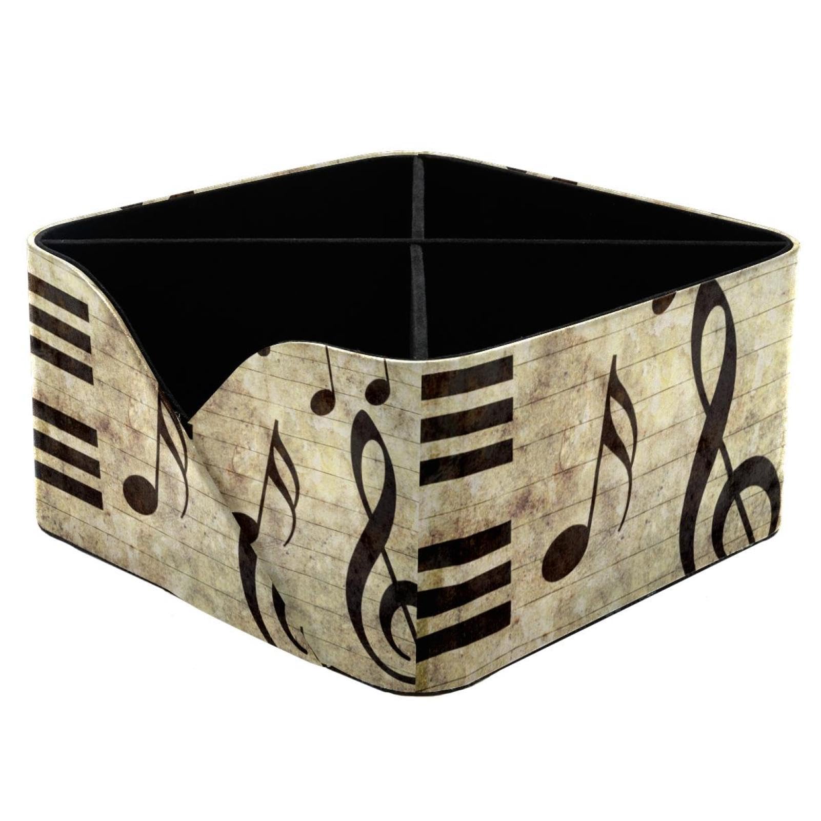 VAPOKF Piano Keyboard Music Note Desk Organiser with 4 Compartments, Pencil Holders Pen Pot Storage Caddy for Desk, Desktop Storage Stationery Supplies for Home Office