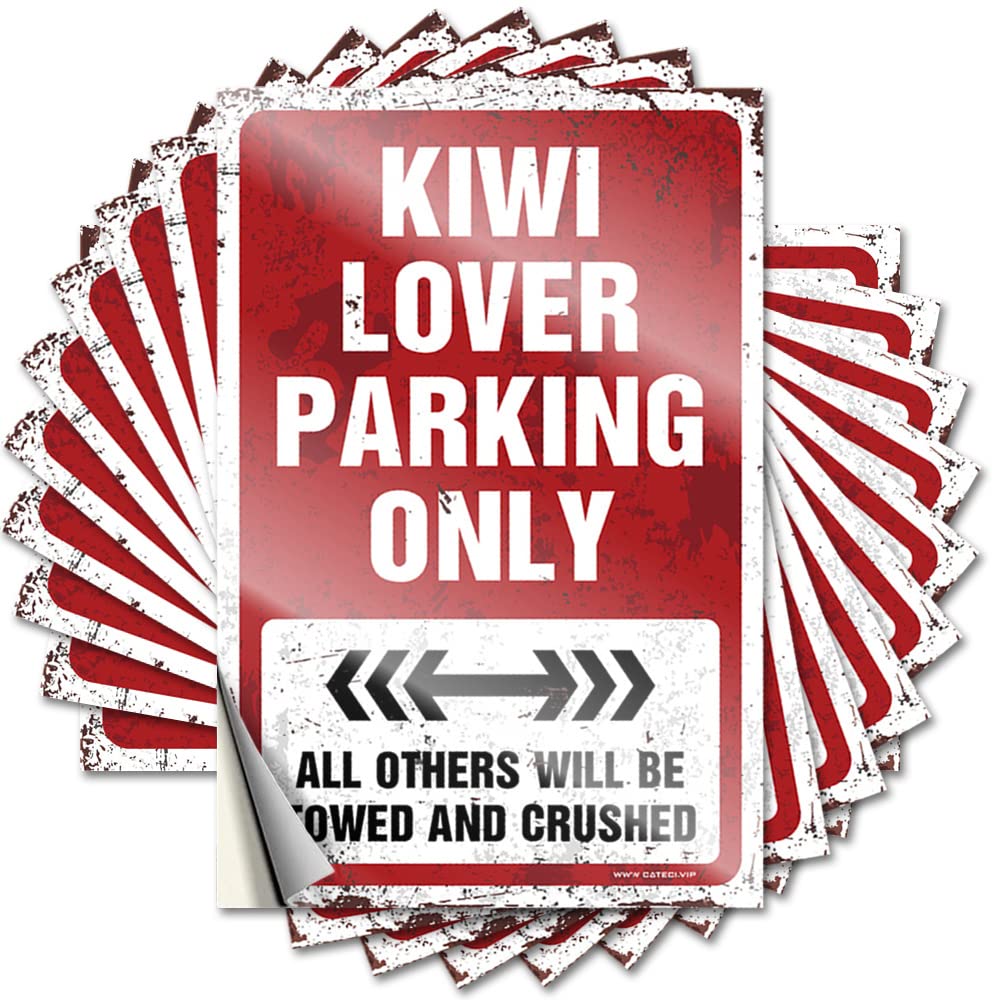 Emo Hard Quote | Kiwi Lover Parking Only Plush Durable Vinyl Sticker Easy Apply for Water(6X9CM)