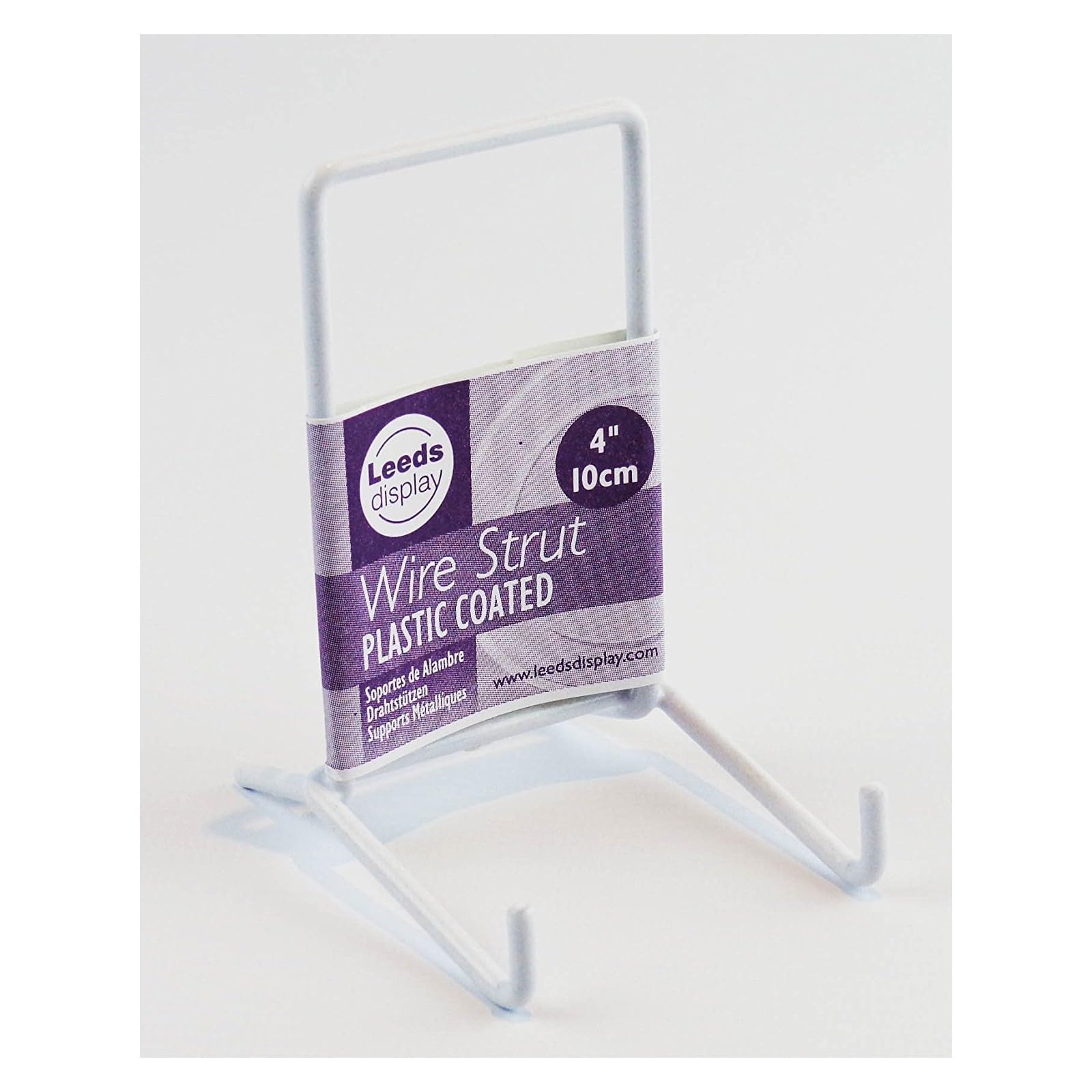 ST02WL : Wire Strut Stand : White : Small : 4", 10cm : Plate & Bowl Support