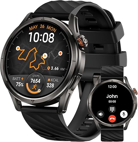 KOSPET Magic R10 - Reloj inteligente con GPS para hombre, cuerpo de acero inoxidable, batería de 50 días, resistente al agua de 5 ATM, 180 modos