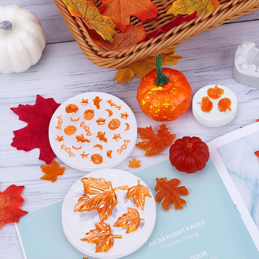 Moules En Silicone 3D En Forme De Citrouille - Réutilisables Pour Bougies, Chocolats, Savons - DIY Halloween, Thanksgiving, Décoration D'Automne