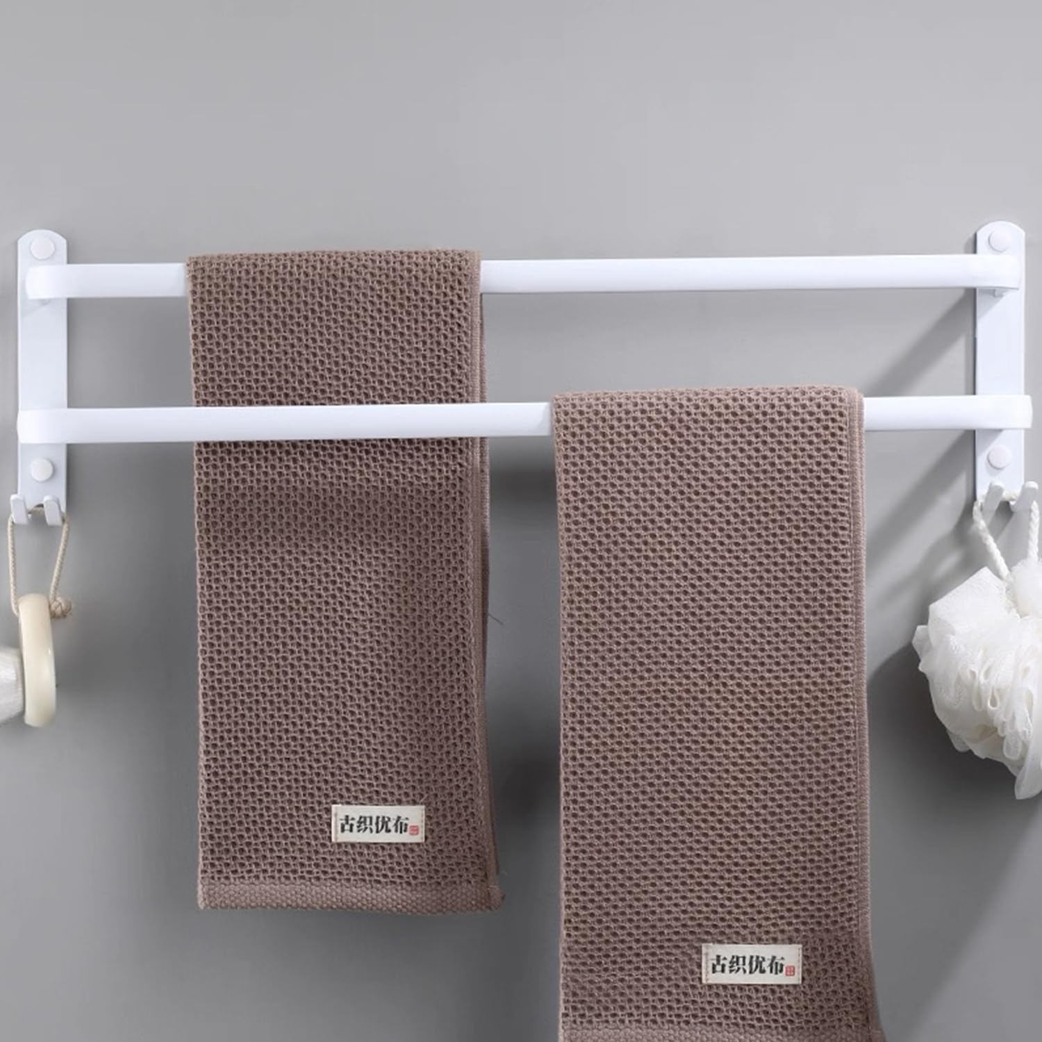 Porte Serviette Salle de Bain, 60CM Porte Serviette Murale