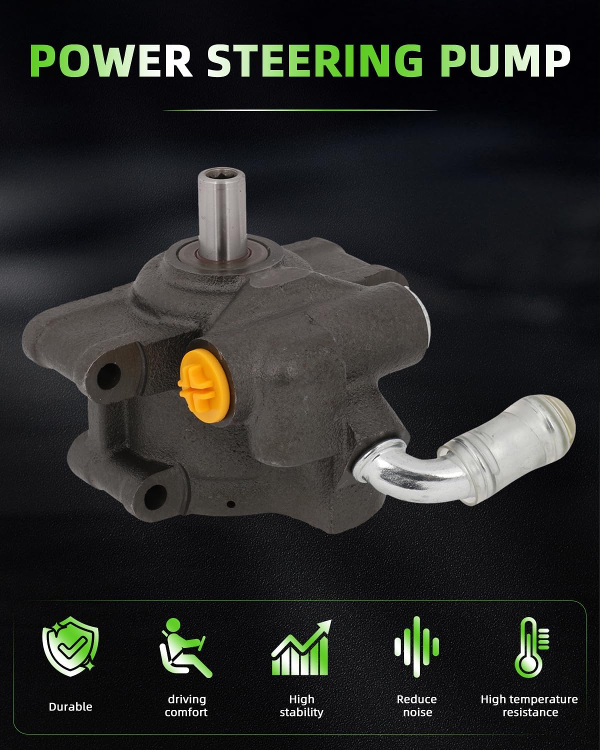 SCITOO Power Steering Pump Replacement for 2006-2010 for Ford for Explorer 4.6L 20-329 Power assist pump