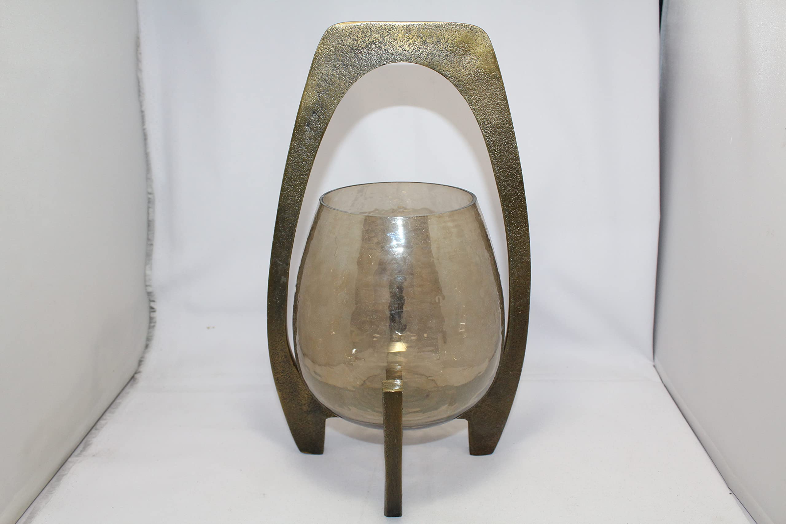 PH Artistic Brass Stand Glass Bowl Candle Holder Home Decorative Gift Item Sr no 14