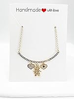 Vista 39 de SIFRIMANIA Personalized Children's Charm Choker Necklace, Boys or Girls Customizable Pendants, Growing Family Jewelry for Women