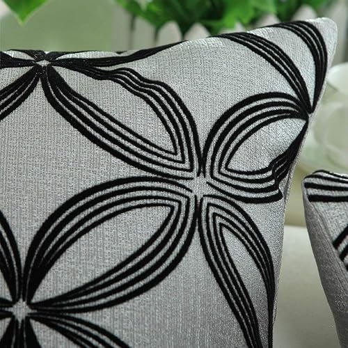 Miniatura 6 de Aitliving - Funda de almohada de algodón, diseño de bolero. Funda decorativa con diseño geométrico. En lona de algodón. Bordado, con costuras en