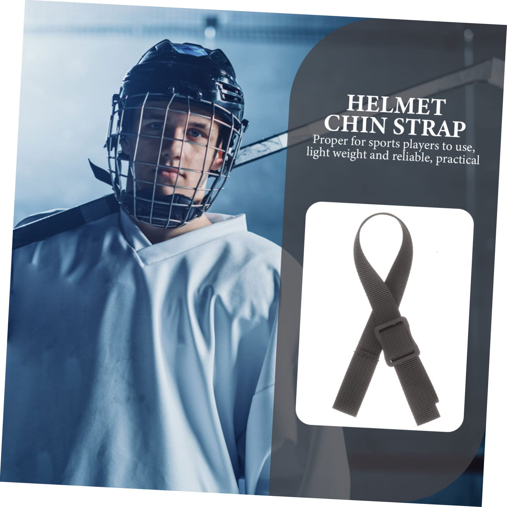 4 Juegos Correa de Barbilla de Casco de Hockey de Reemplazo y Duradero para Compatible con Hockey sobre Hielo y Beisbol