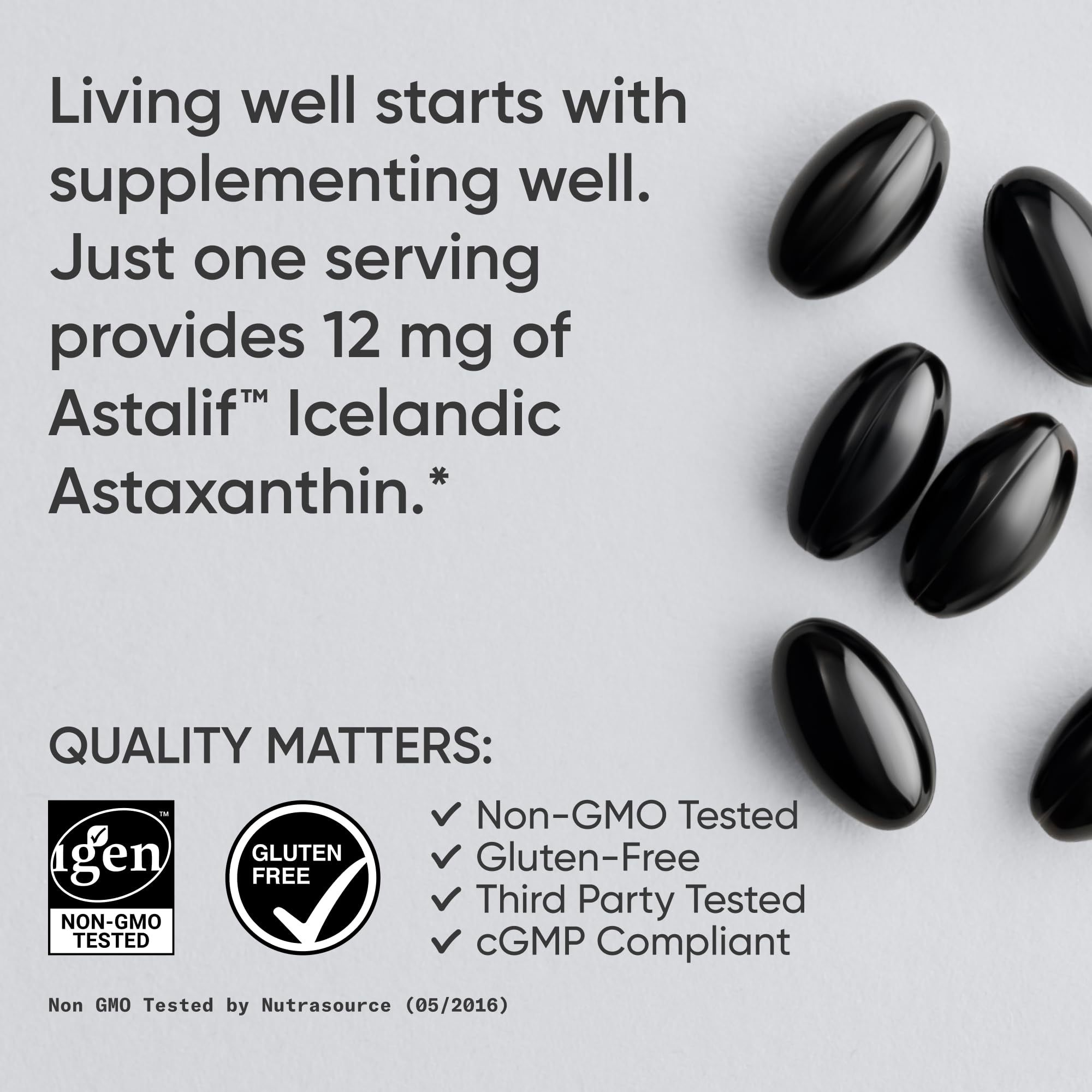 Sports Research® Icelandic Astaxanthin 12mg w/Coconut Oil, 60 Softgels — Amazon image 4