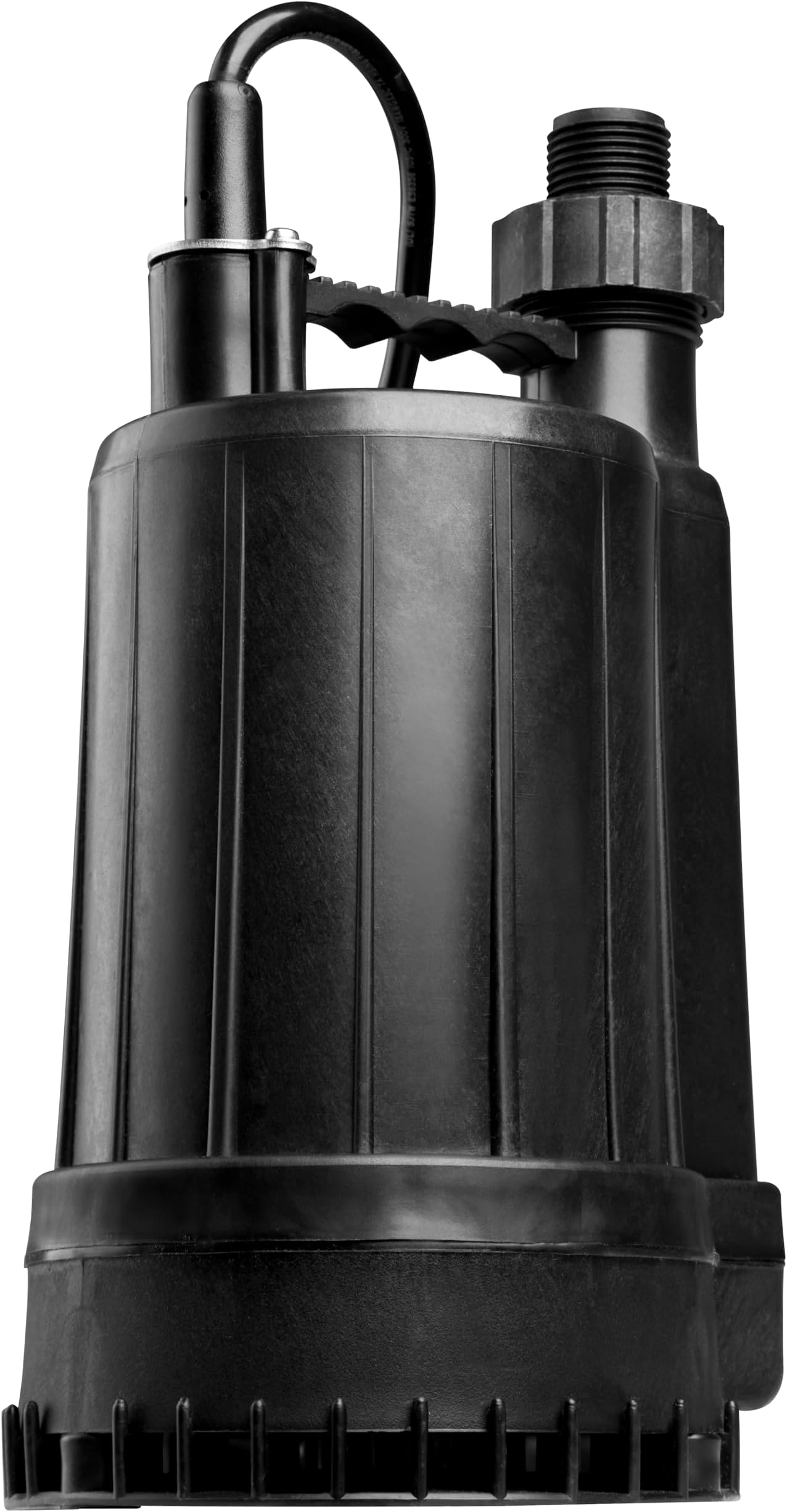 RL-MP25 115 Volt, 1/4 HP, 2200 GPH Manual Thermoplastic Submersible Utility Pump, 8-Ft. Cord, Black, 14942732