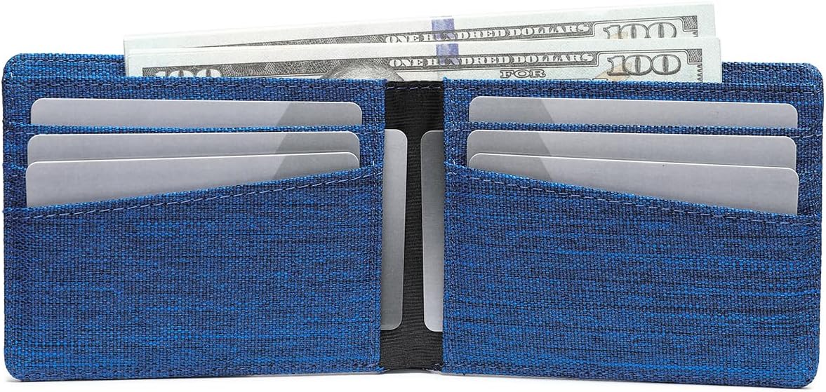 Lanyani Minimalist Fabric Wallet Bifold RFID Blocking