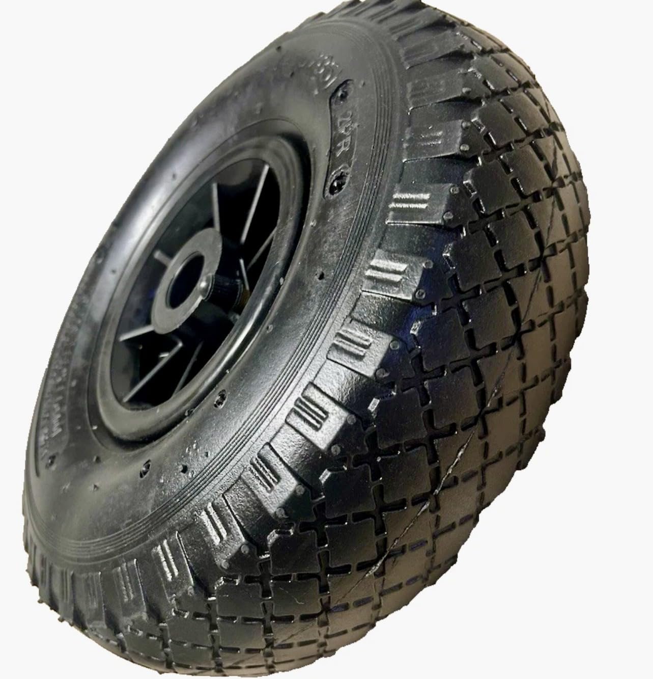 KOVA® 2X Sackkarrenrad LUFTBEREIFT 3.00-4, 260x85mm, Nabe Ø20×75, Reifen mit Schlauch & Rad Sackkarre Bollerwagen Luftreifen Ersatzrad Sackkarren Räder Rollenlager Luftrad Winkelventil Schw/Schw, L