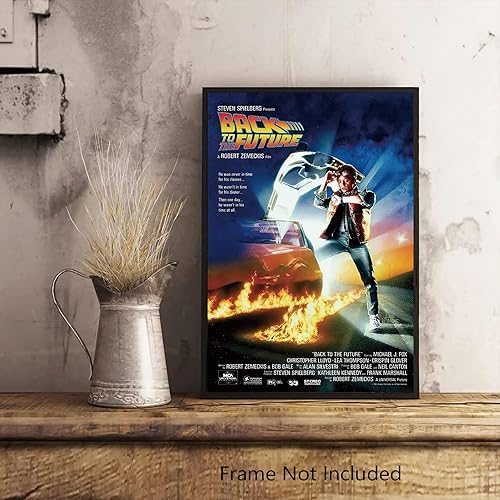Miniatura 6 de Christ-EZ - Póster de película de regreso al futuro (estilo regular), decoración de pared genial para estética de habitación, póster mate, sin