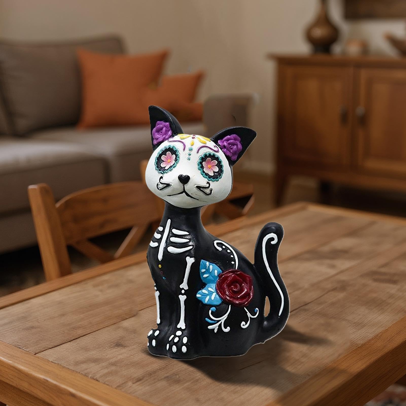 Halloweenowe figurki straszne gotyckie dekoracje na Halloween z żywicy
