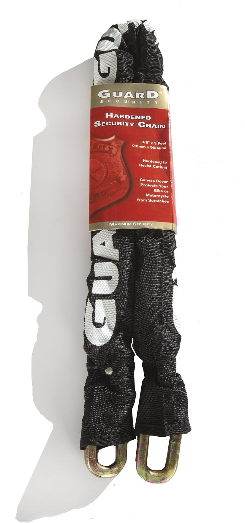 Guard Security 968 Heavy Duty Hardened Steel Square Link Bike Chain,Black,36 x 30 x 1.8 inches