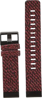 Garmin QuickFit 22 - Correas de reloj, nailon rojo jaspeado