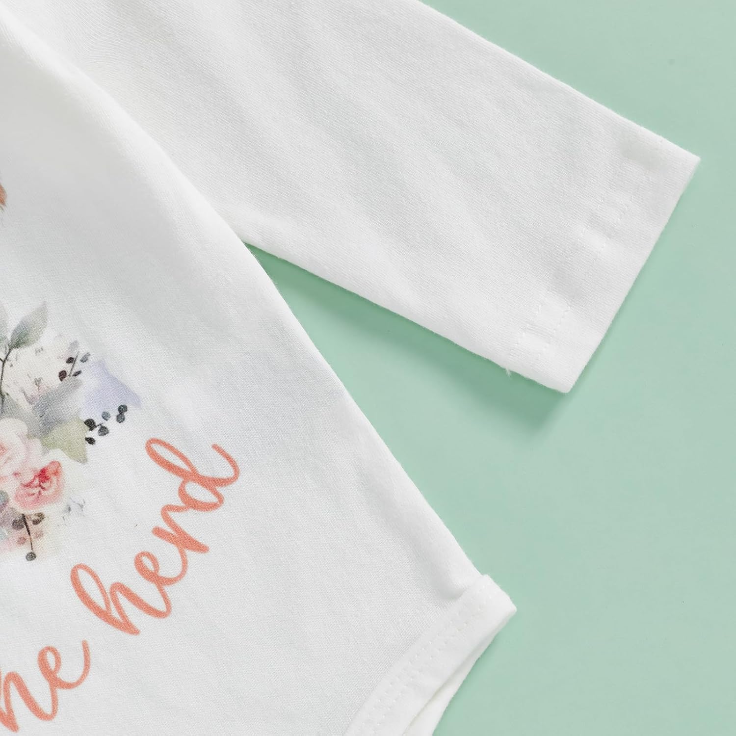 Newborn Western Baby Girl Clothes Highland Cow New To The Herd Romper Pants Set 3Pcs Summer Farm Coming Home Outfit - Image 5