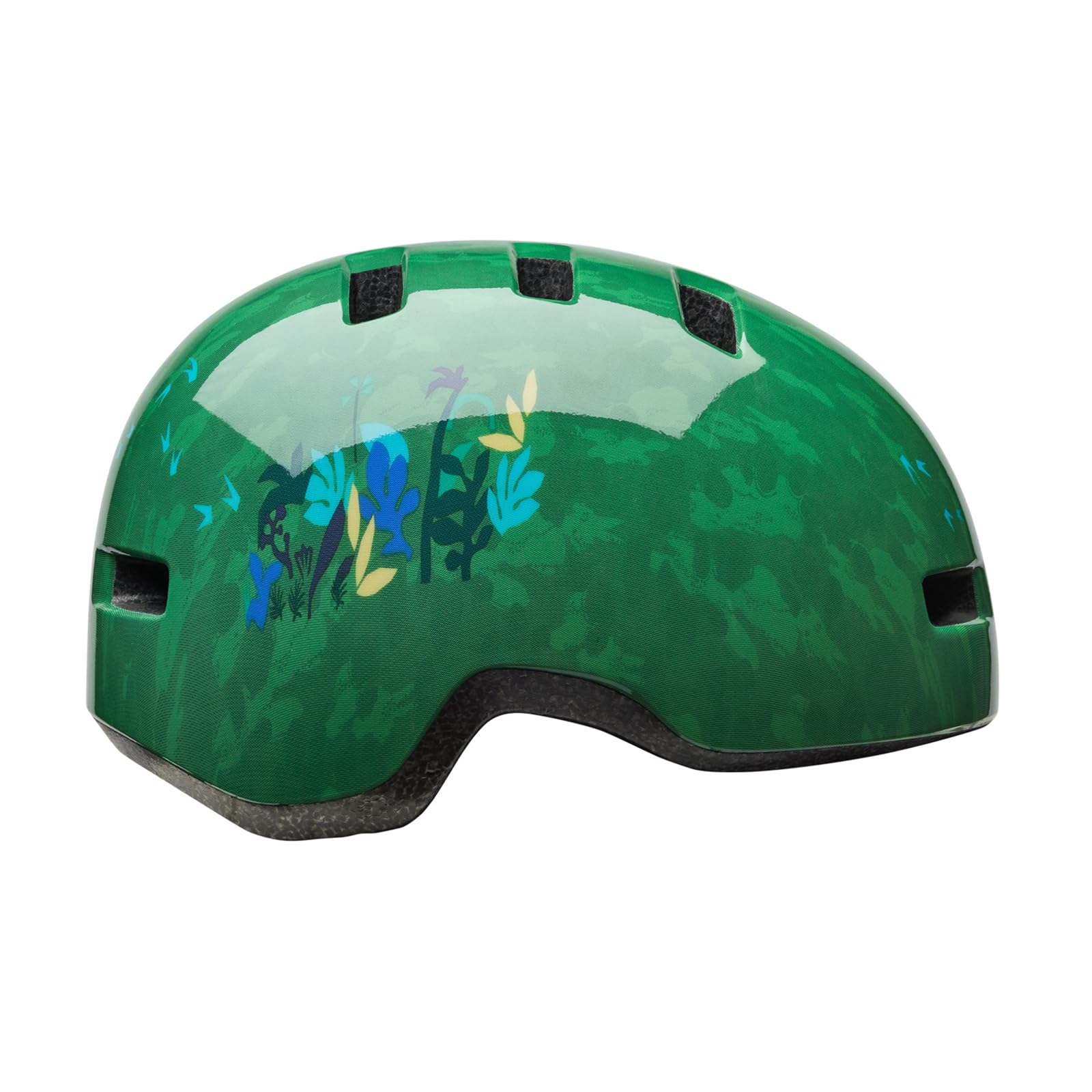 Bell Lil Ripper Dinoden Ce Toddler Bike Helmet With Adjustable Fit System, No-Pinch Buckle, Fun Graphics For Kids, Compact Shell For Safety, Color: Green, Size: UT
