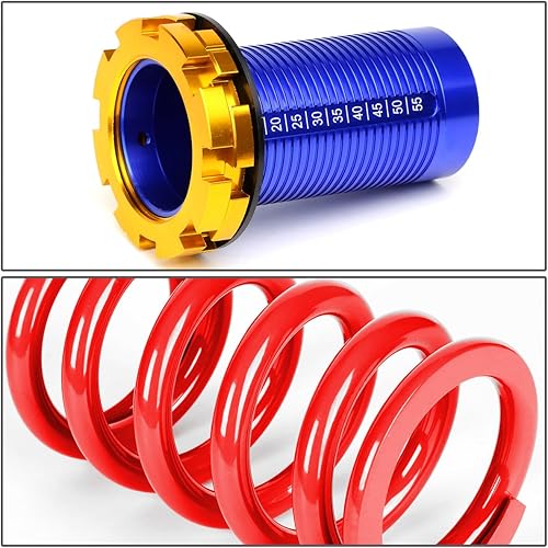 Miniatura 7 de DNA Motoring COIL-HC88-T22-BK - Kit de manguito de suspensión coilover para Honda Civic Del Sol CRX Acura Integra 88-01, color negro