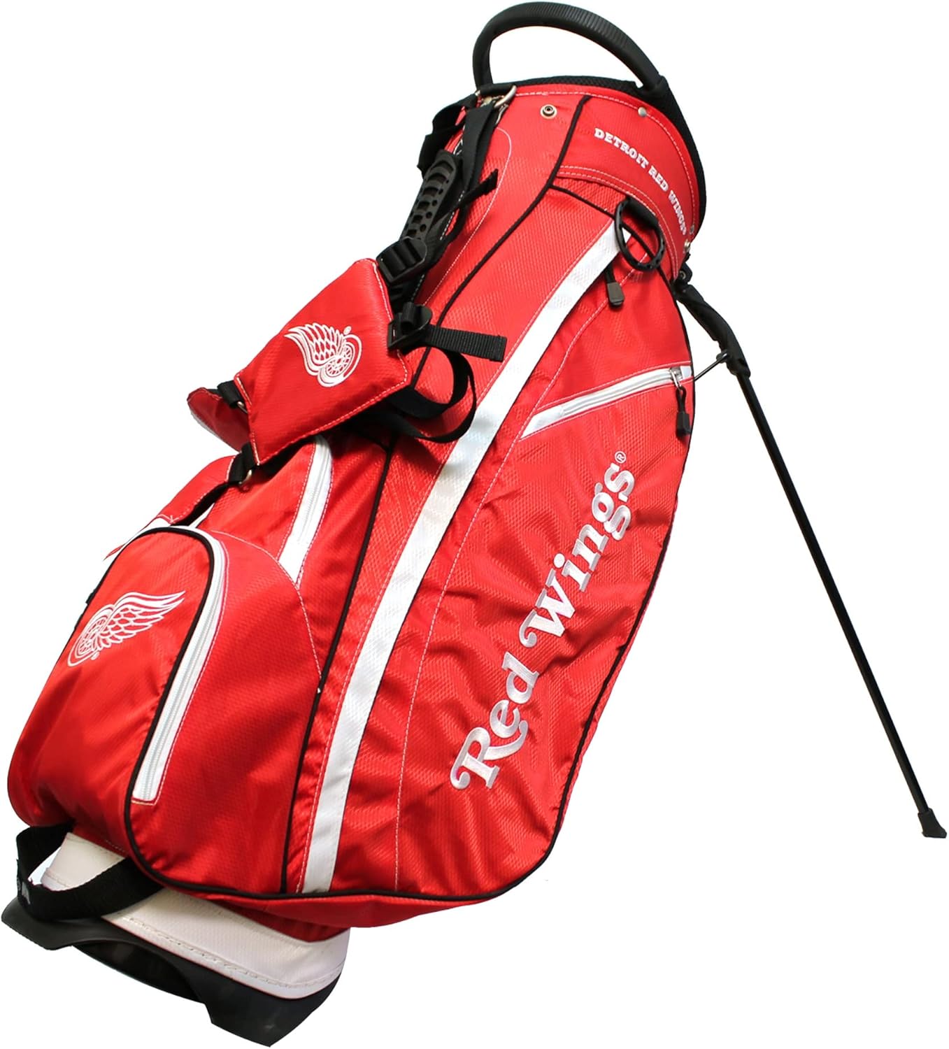 Team Golf NHL Lightweight, 14-Way Top, Spring Action Stand, Insulated Cooler Pocket, Padded Strap, Umbrella Holder & Removable Rain Hood