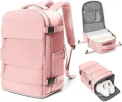 Mochila de viagem coowoz unissex, grande, mala de mão, mochila para trilha