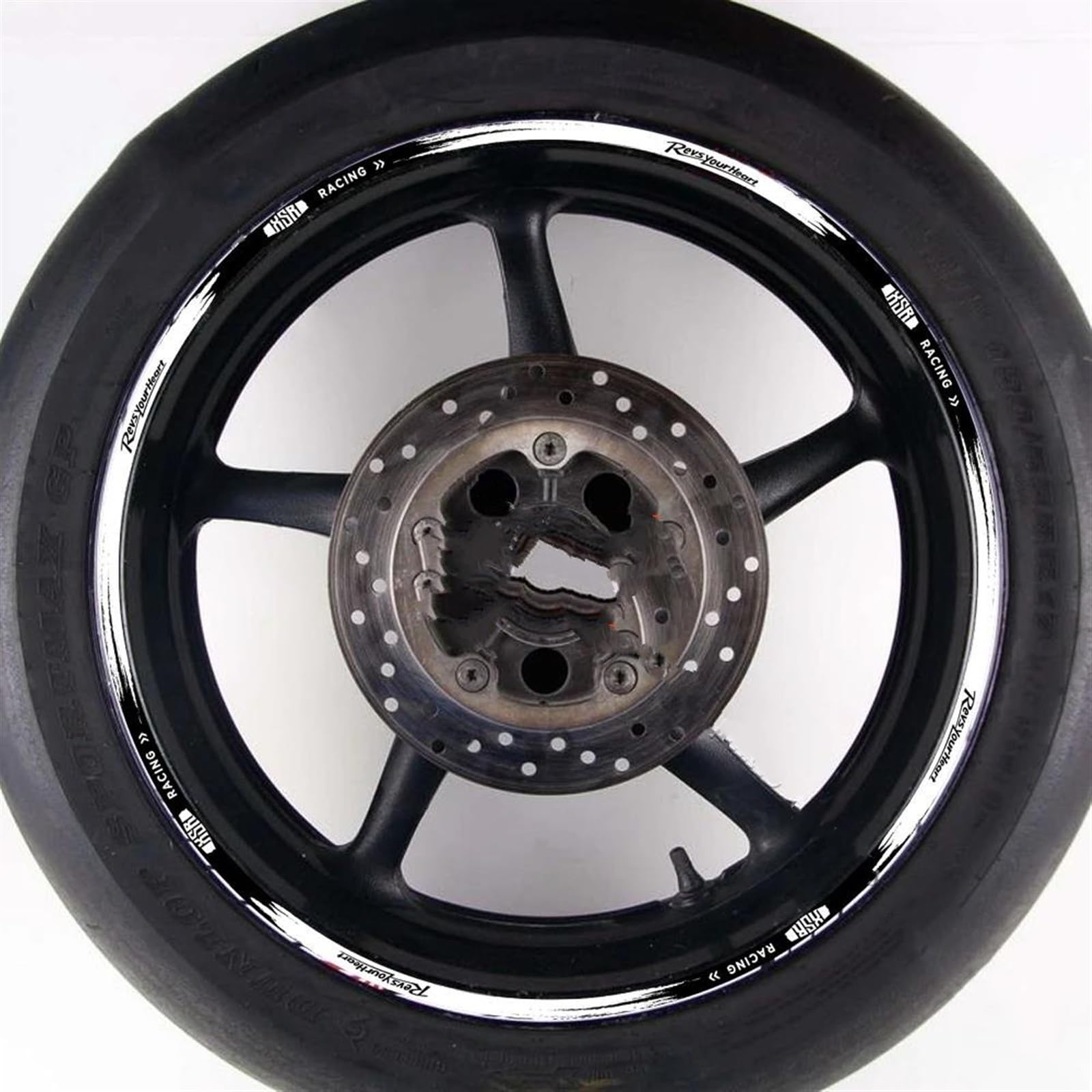 Motorcycle Wheel Stickers Stripes Reflective Waterproof Rim Accessories for Yamaha XSR155 XSR700 XSR900(OneColor)