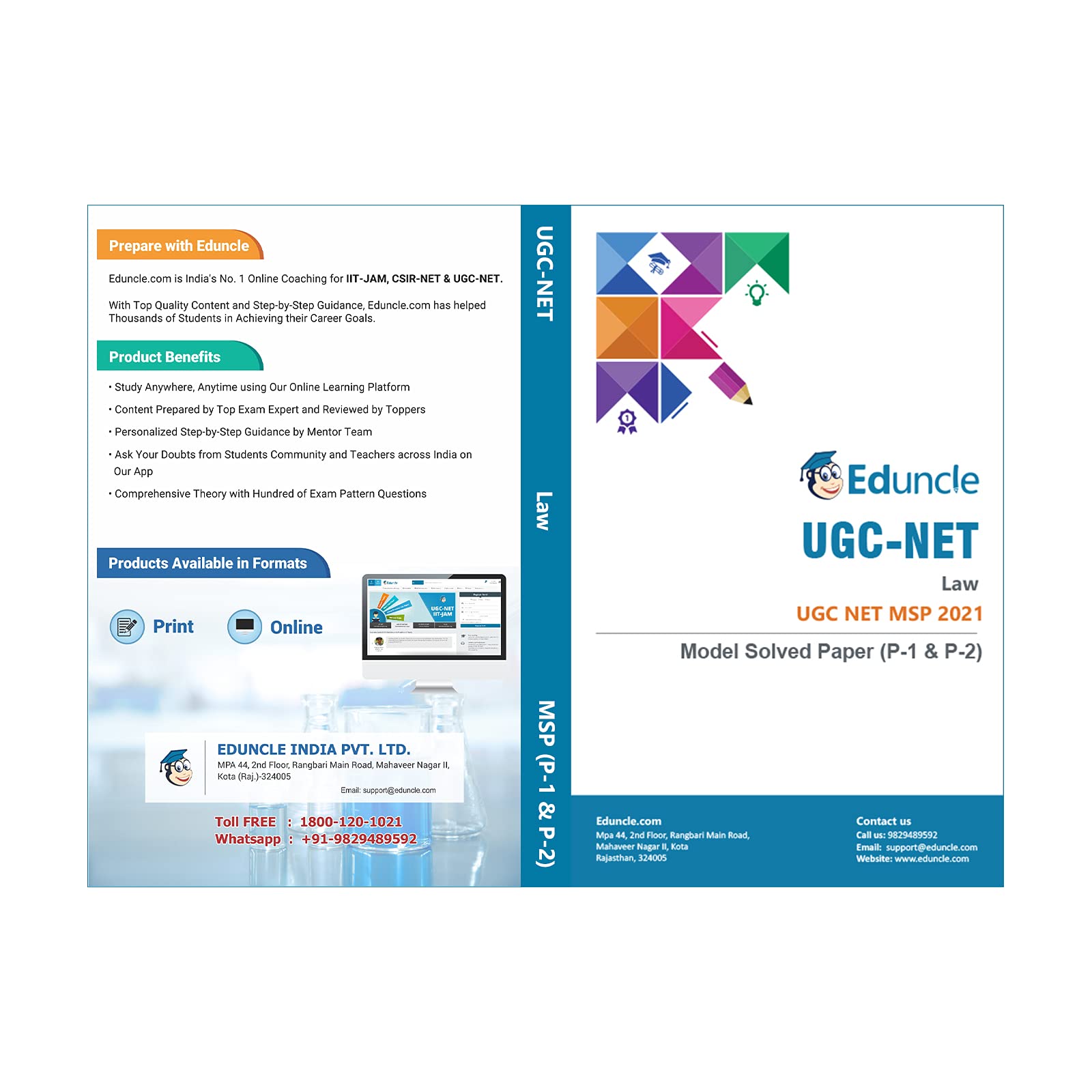 Buy NTA UGC NET/JRF Law MSP With General Paper1 (Model Solved Papers