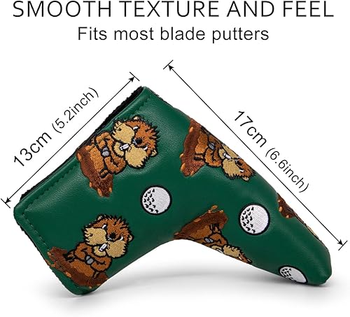 Miniatura 5 de Barudan Golf Groundhog Golf Driver Head Cover Headcover 3 Wood Cover Hybrid Headcover Putter Head Cover -Fairway Rescue Wood Head Cover fits for