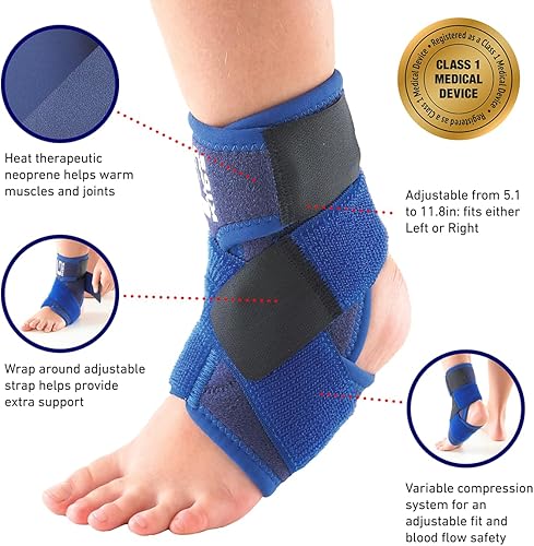 Miniatura 2 de NEO G - Correa tobillera para apoyo de figura 8 para niños - Calidad médica - Ayuda con los síntomas de artritis juvenil, tensiones de tobillo,