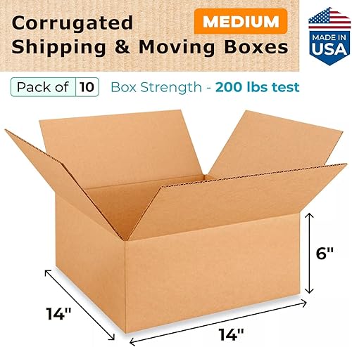 Miniatura 627 de Cajas para envío IDL Packaging - B-1266-5 de cartón corrugado, tamaño pequeño, de 12 pulgadas de largo x 6 pulgadas de ancho x 6 pulgadas de alto