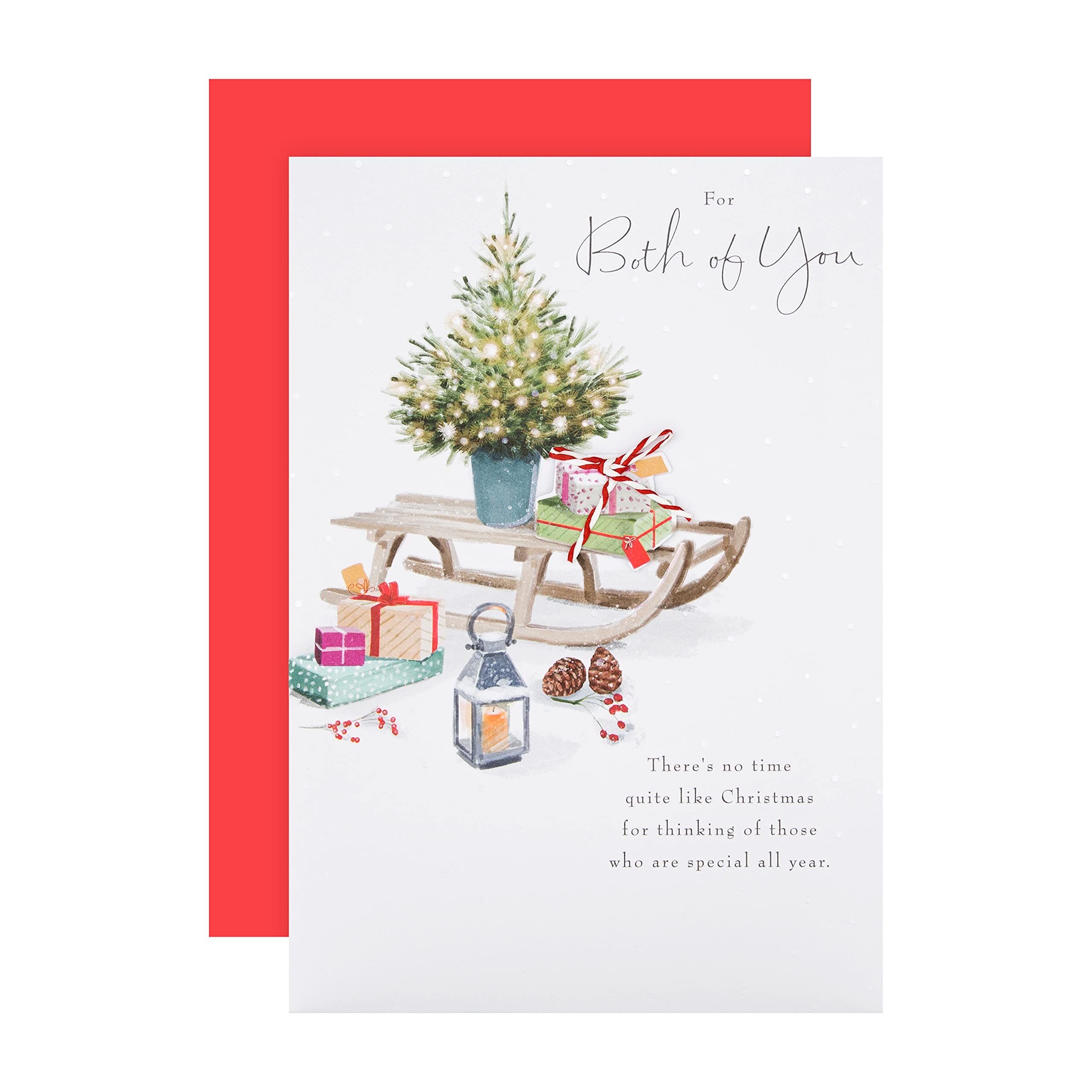 Hallmark Christmas Card To Both - Classic Lucy Cromwell Illustrated Design