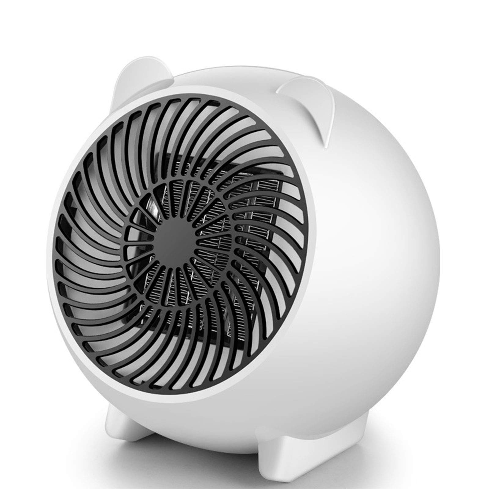 Radiateur électrique de bureau ELQ blanc au design céramique sécurisé