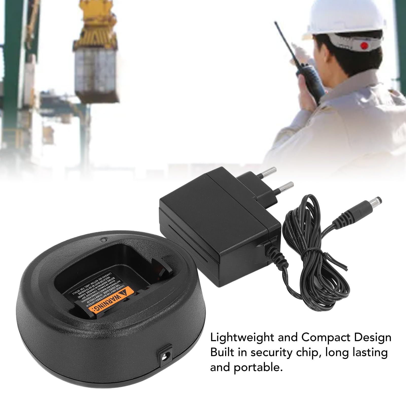 Radio Walkie Talkie - Base de Carga para Baterías, Cargador de Escritorio Compatible con CP200, CP340, CP360, CP380, PM400, PR400 - Recarga Rápida y Segura
