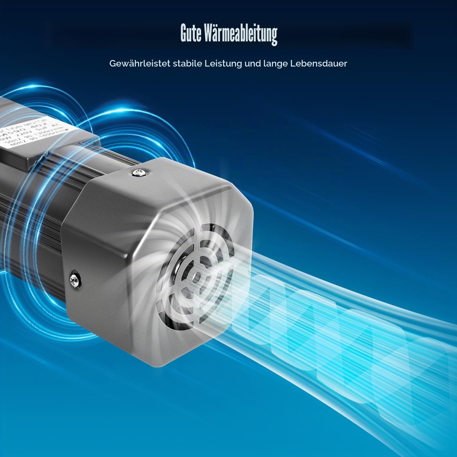 220V 90W AC Getriebemotor, Wechselstrom Elektromotor, Einphasig Getriebemotor, Mit Drehzahlregler 0-270RPM, Gear Motor, für Verpackungs, Druck- und Baumaschinen