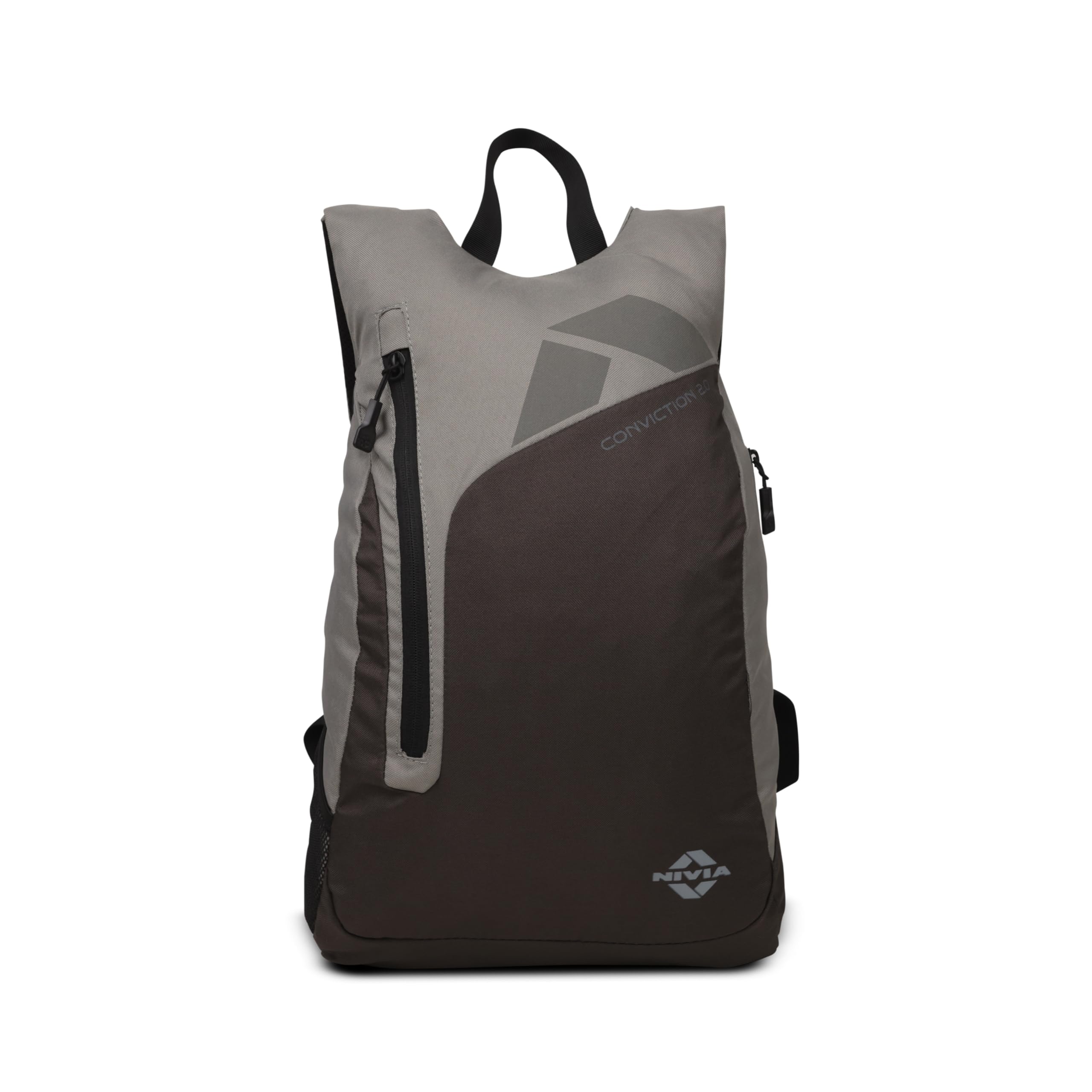 NIVIA Conviction 2.0 Sports Backpack for Men and Women, 25L Lightweight Gym and Training Bag with 15-Inch Laptop Compartment, Padded Straps, Quick Access Pocket, Side Bottle Holder (Black/Grey)-image-41