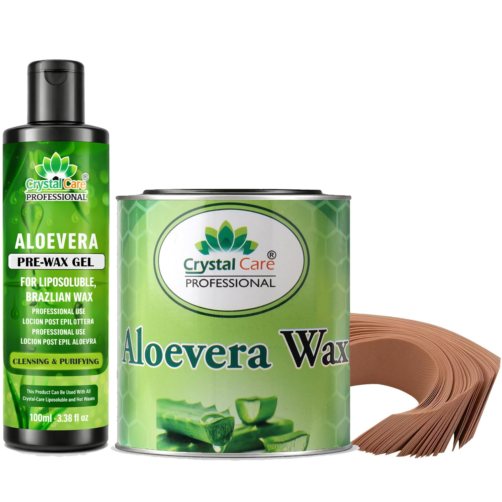 Professional Honey Cold Wax 600g + Aloevera Pre-Wax Gel 100ml Combo – No Heat Hair Removal Wax Kit with Wax Strips | Arms, Legs, Underarms & Full Body-image-37