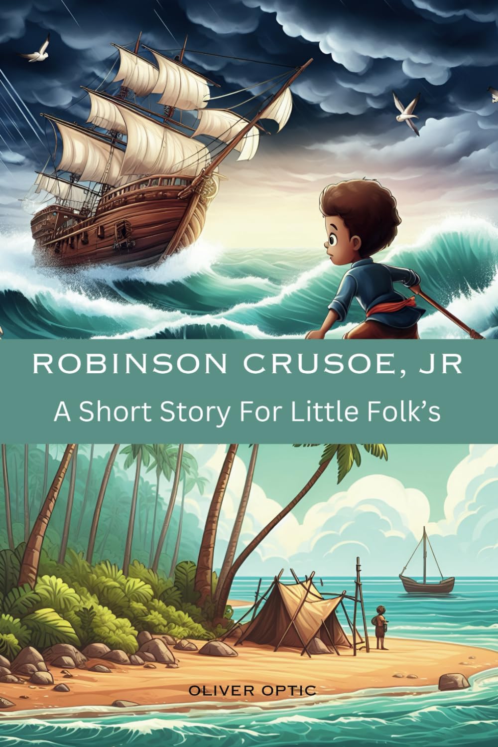 Robinson Crusoe, Jr By Oliver Optic A Delightful, Humorous Tale That Follows Robert Gray, Determined To Become The Junior Version Of The Famous ... And Coming-Of-Age Lessons Young Explorer Tale