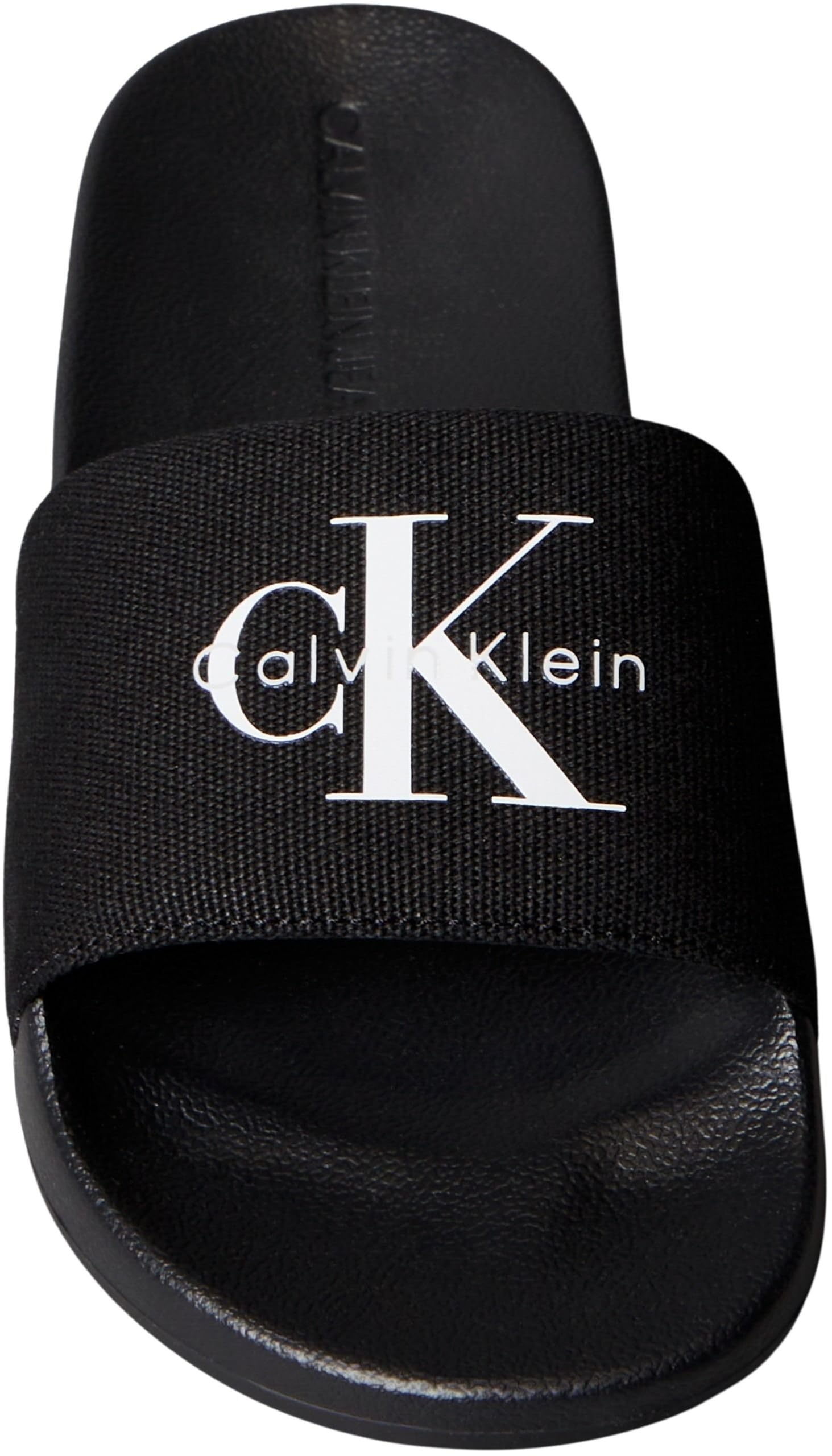 Calvin Klein Claquettes monogram Wn Logo Ck Yw0yw01967 pour femme, noir, blanc clair, 40 EU, noir et blanc clair, 40 EU