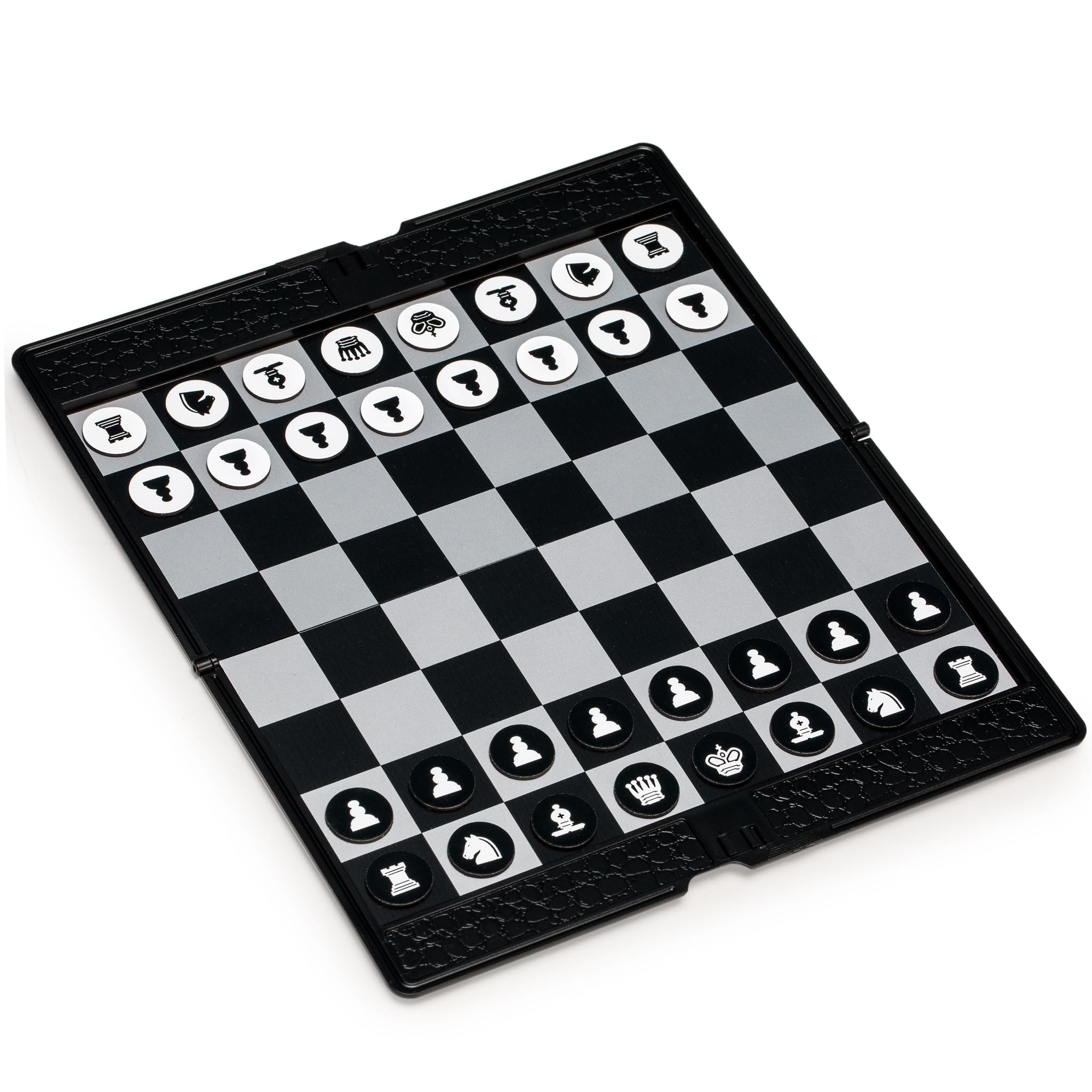 Yellow Mountain ImportsMagnetic Travel Foldable Chess Wallet Set (7.9-Inch) - Portable & Perfectly Travel-Size