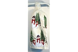 Handy Crochet Christmas Top Hanging Kitchen Towels for Beach Use